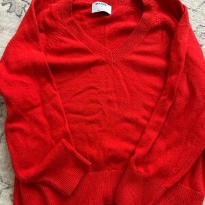 Old Navy Red V-Neck Women's Sweater